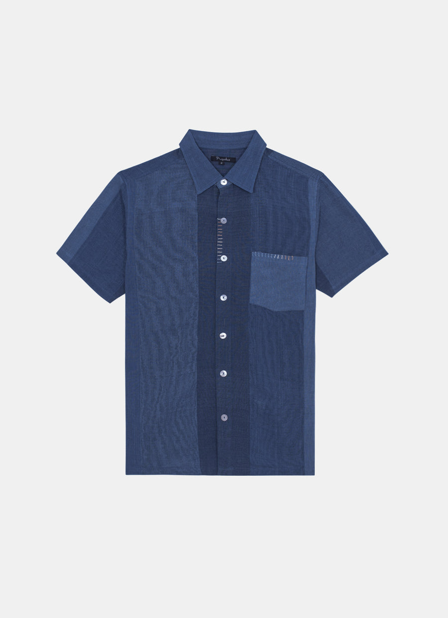 Frantic Shirt S/S in Lusi Gradasi Navy