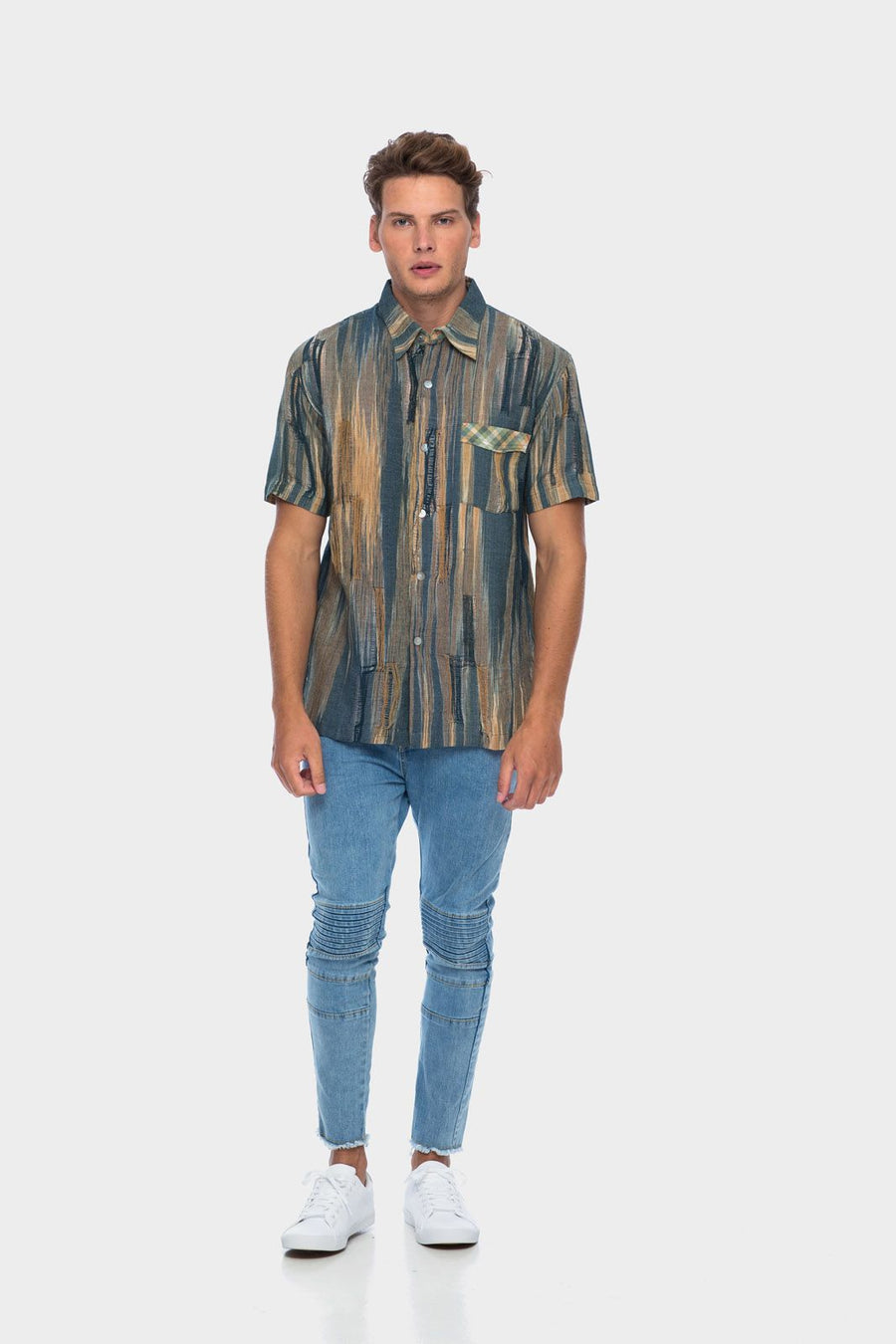 Pandanus Men Shirt in Super Riject Green