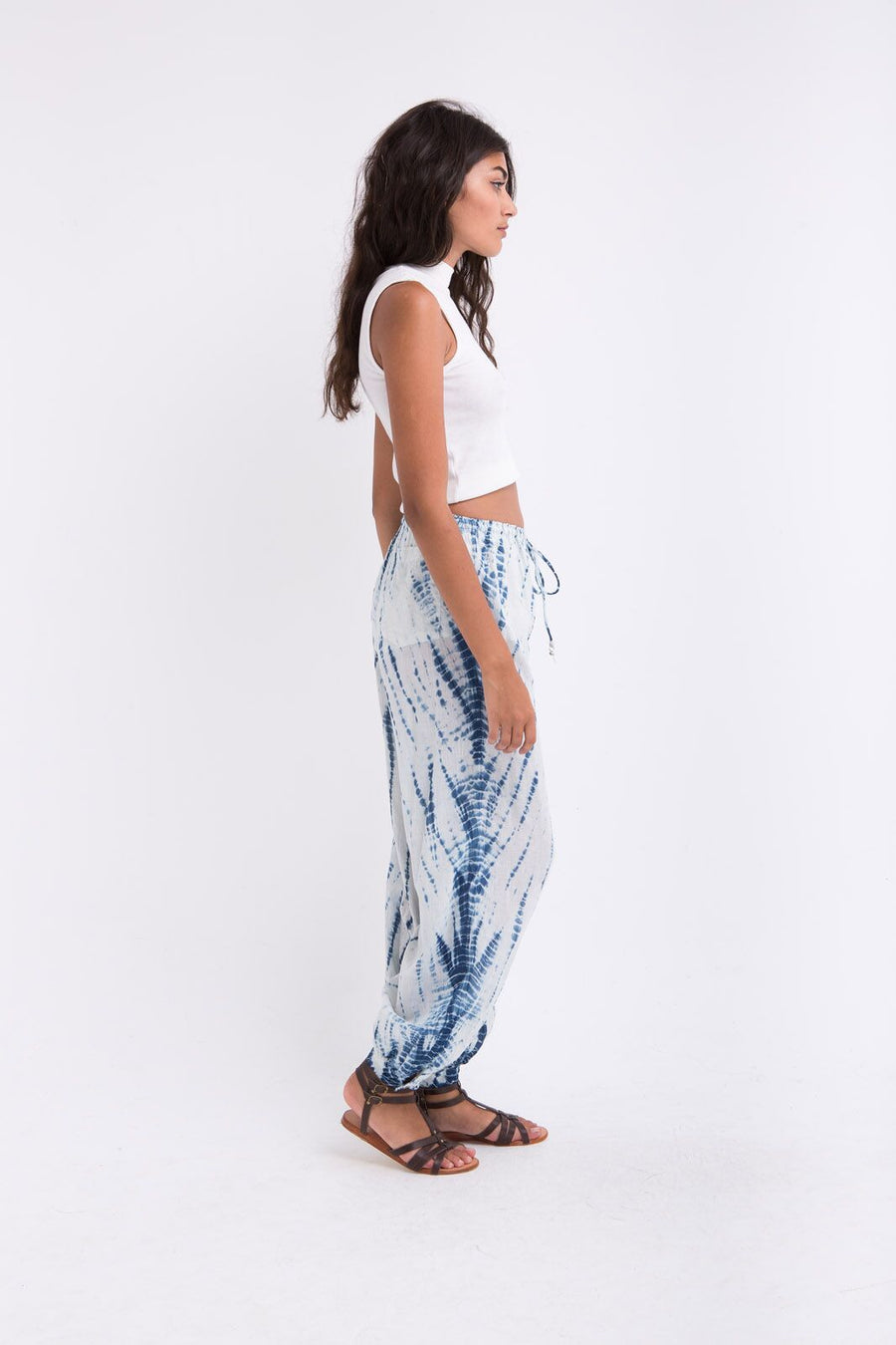 Harem Pants in Oak Indigo